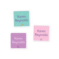 Baby Square Labels - Butterflies