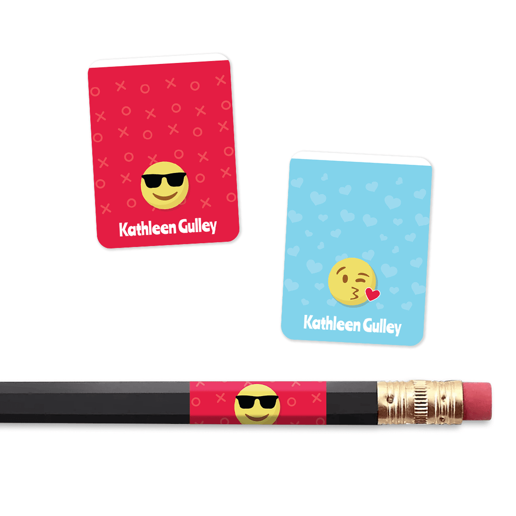 Wrap-around Pencil Labels - Emoji