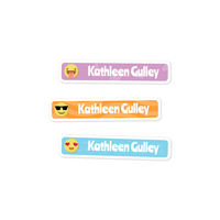 Slim Rectangle Labels - Emoji