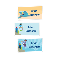 Large Rectangle Labels - Extreme Sports