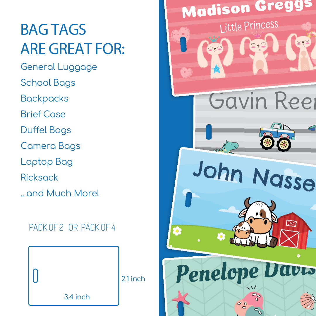 Bag Tags - Comic Book – School and Camp Labels