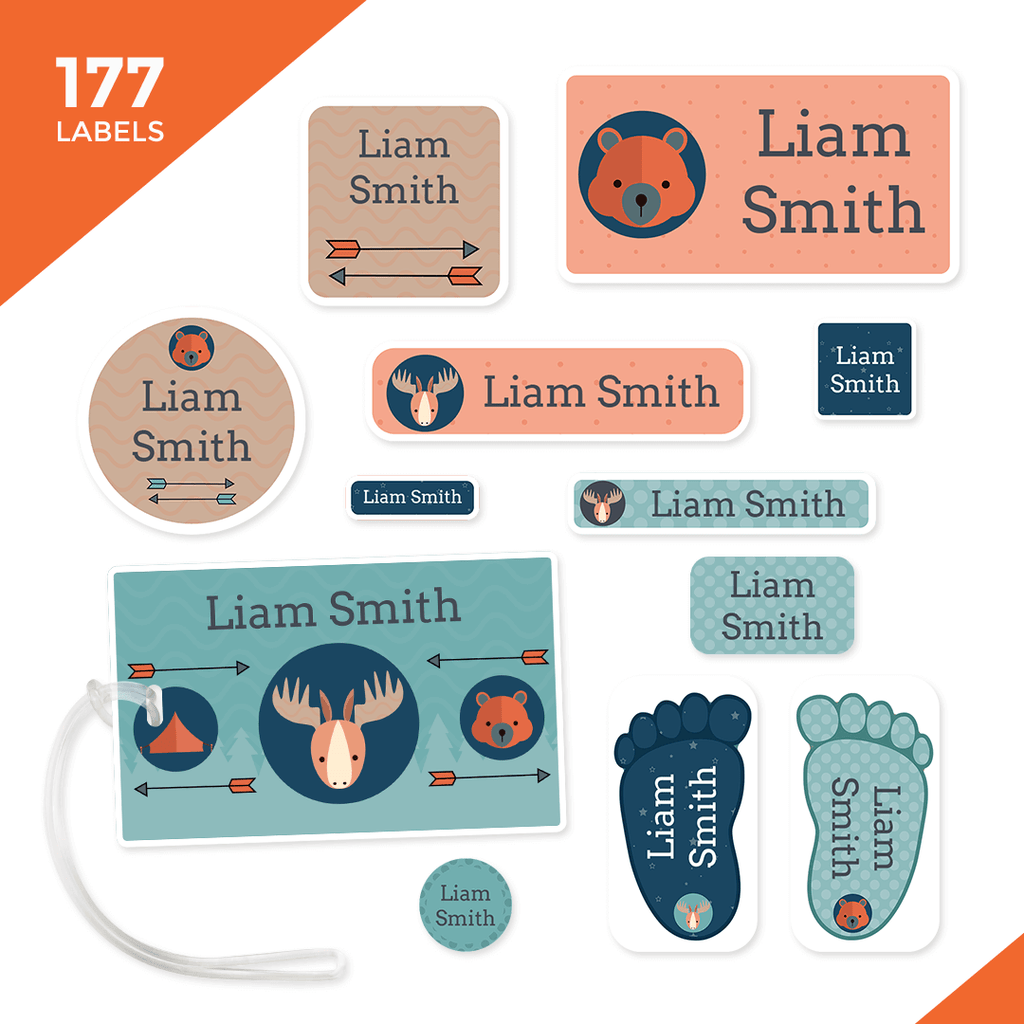 Starter Labels Camp and Kindergarten Starter Label Pack - Adventure – School and Camp ...