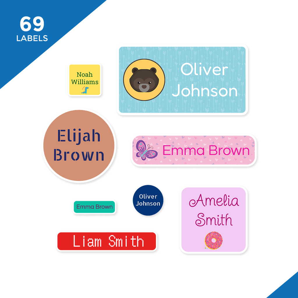 Name Label Creative Design Your Own - Name Labels | School and Camp Labels.com