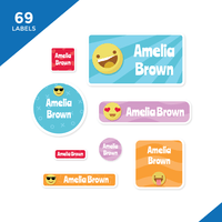 Complete Waterproof Label Pack - Emoji