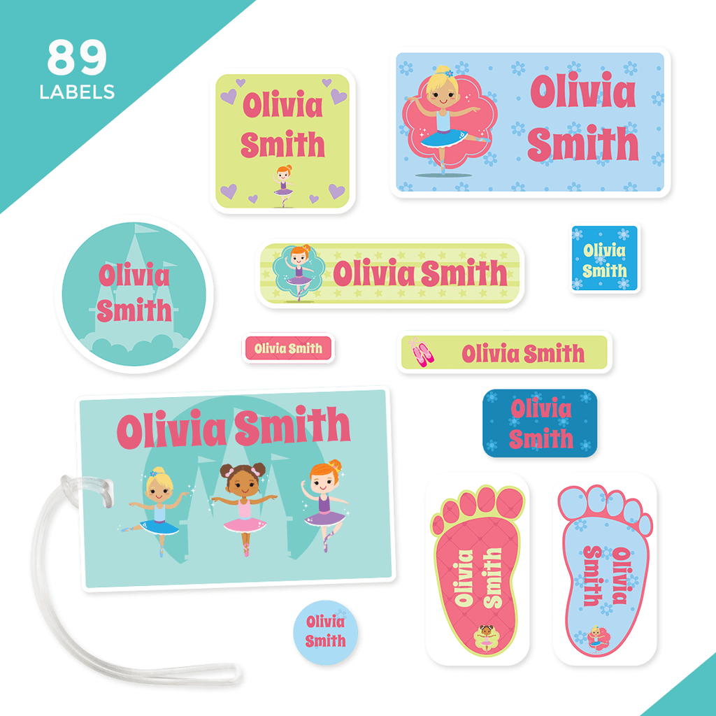 Essential School, Camp and Daycare Label Pack - Ballet