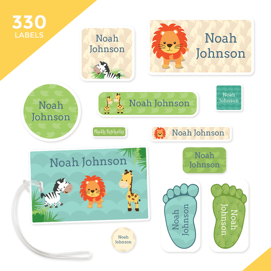 Mega School, Camp and Daycare Label Pack - Baby Animals