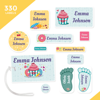 Mega School, Camp and Daycare Label Pack - Sweets