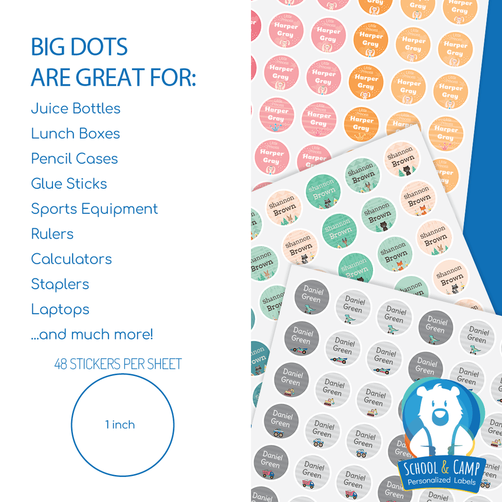 Big Dot Labels - Baby Animals