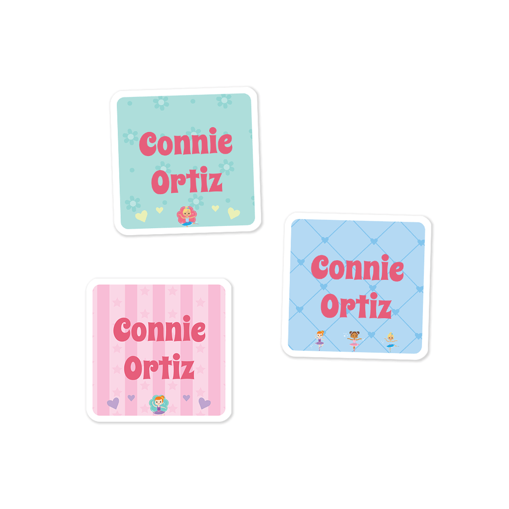 Baby Square Labels - Ballet