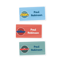 Large Rectangle Labels - Cars