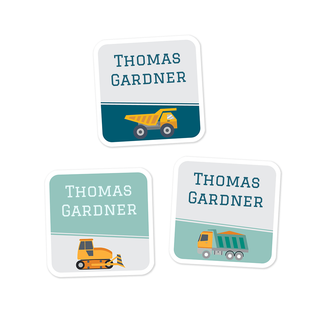 Small Building Labels Big Square Labels - Construction β School and Camp Labels
