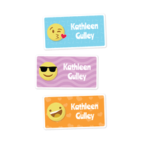 Large Rectangle Labels - Emojis
