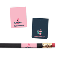 Wrap-around Pencil Labels - Flamingo