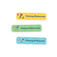 Medium Rectangle Labels - Funky Butterfly