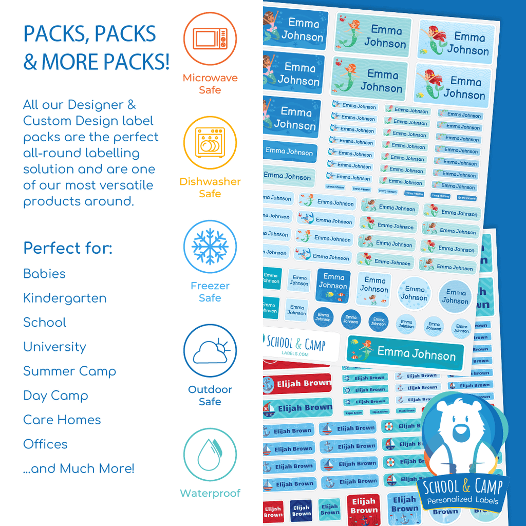 Complete Waterproof Label Pack - Forest Animals