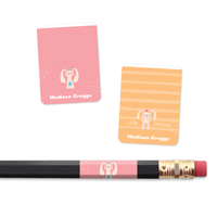 Wrap-around Pencil Labels - Princess Bunny