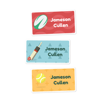 Large Rectangle Labels - Sports