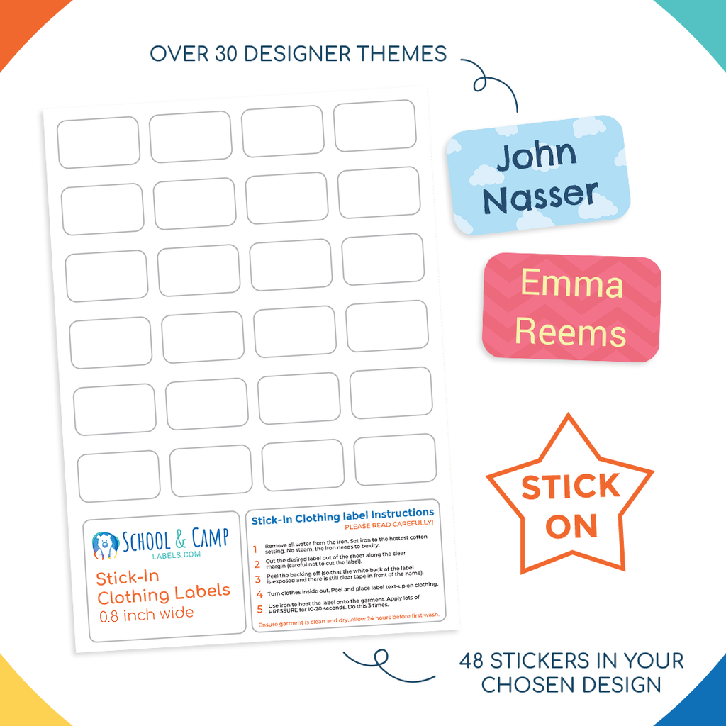 Stick-In Clothing Labels - Explorer